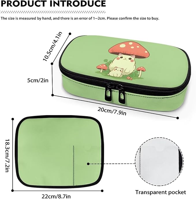 Frog Mushroom Insulin Cooler Travel Carrying Case, Portable Diabetes Cold Medication Organizer, Upgraded Chill Pill Insulation Bag for Insulin Pen Syringes Needle Kits Holder