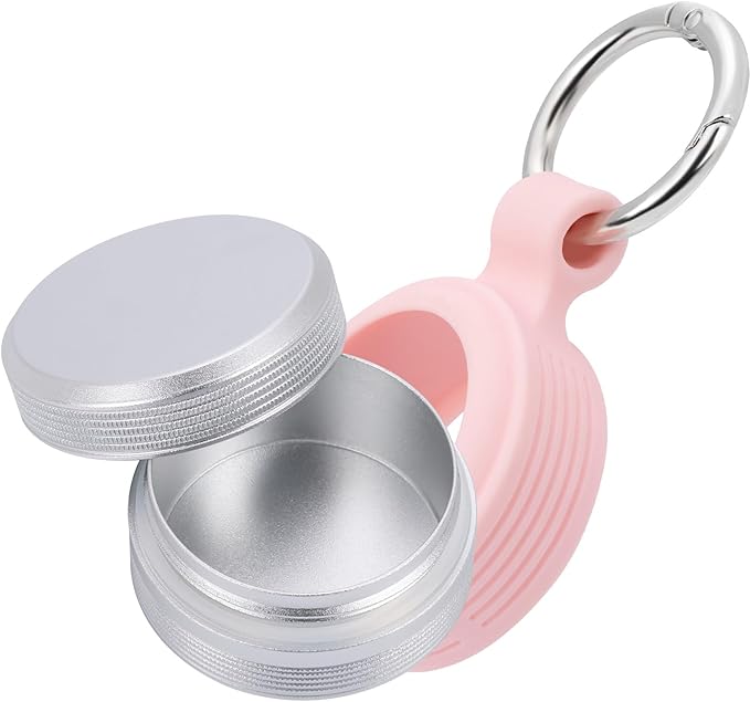 Premium Keychain Case – Small Metal Travel Pill Box, Waterproof Pill Container Pill Holder, Portable Medicine Pill Organizer for Earplugs, Jewelry, Compatible with Loop, Vibes & Eargasm