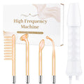 High Frequency Facial Wand - Uaike Orange Portable Handheld High Frequency Facial Machine - with 4 Pcs Orange Glass Tubes - at Home Skin Face Wand Device