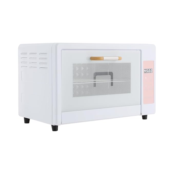 Sterilizer for Nail Tools, 24L Multifunctional Nail Tool Cleaning Machine, Nail Tool Sterilizer with 167℉ Hot Air, Adjustable Tiers, LED Display, For Hair, Salon, Spa, Nail, Salon (Pink)