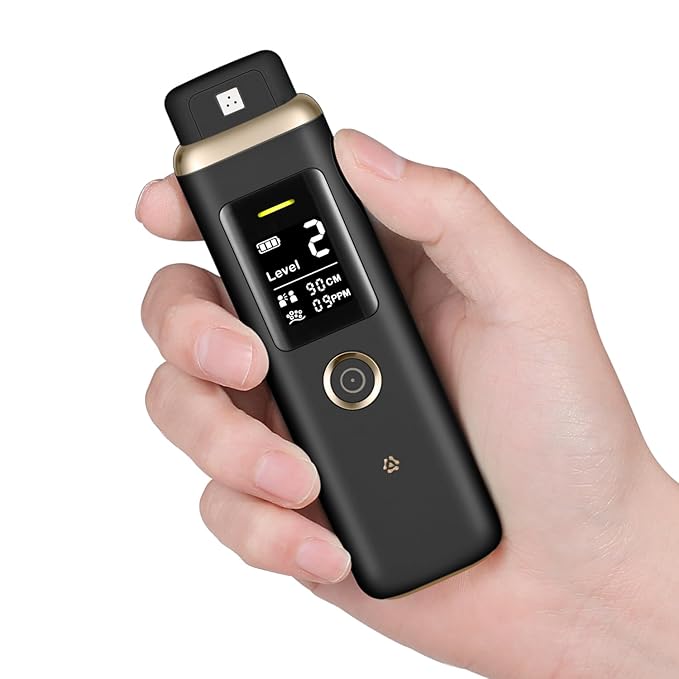 Oral Odor Freshening Detector, Personal Bad Smell Checker, Portable Oral Odor Freshening Rate Detector for Oral Health, Real - Time Odor Checking, 32 - bit CPU for Accurate Monitoring