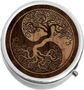 Yin Yang Tree Roots Medicine Vitamin Pill Box