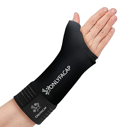 Wrist Ice Pack Wrap,Ice Packs for Injuries Reusable Gel,Hot and Cold Compression Therapy for Hand and Thumb,Wrist Brace for Tendonitis,Carpal Tunnel Relief,Arthritis Sprains (Large)