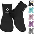ZOMAPLE Cold Therapy Socks + Gel Packs, Black, Large – Soothe Burning Feet & Reduce Swelling – Hot or Cold Use, Touch Fasteners & Comes with 2 Large & 2 Small Gel Packs – Versatile Foot Ice Pack Wrap