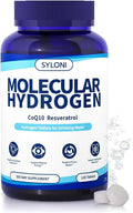 Hydrogen Water Tablets with Magnesium, 12 PPM Hydrogen Tablets for Drinking Water, H2 Molecular Tabs - Cellular Health Support, Mental Clarity, Rich in Antioxidants & Healthy Aging, 120 Servings