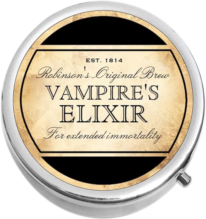 Vampire Elixir Vintage Design Medicine Pill Box
