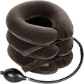 Cervical Neck Traction Device for Instant Neck Pain Relief - Inflatable & Adjustable Neck Stretcher Neck Support Brace, Neck Traction Pillow for Home Use Neck Decompression (Classic Gray)