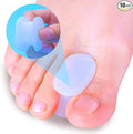 Povihome 10 Pack Toe Spacers Separators, Bunion Corrector Gel Orthotics (1/2'' Thick) for Bunion, Overlapping Toes - L Size