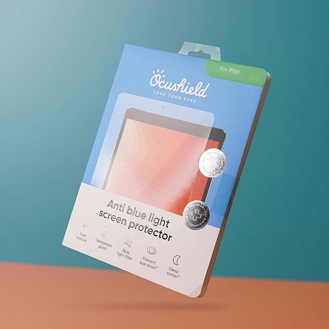 Ocushield Anti Blue Light Tempered Glass Screen Protector for Apple iPad Mini 4/5 (8") - Blue Light Filter for iPad - Anti Glare - Protect Your Eyes & Improve Sleep