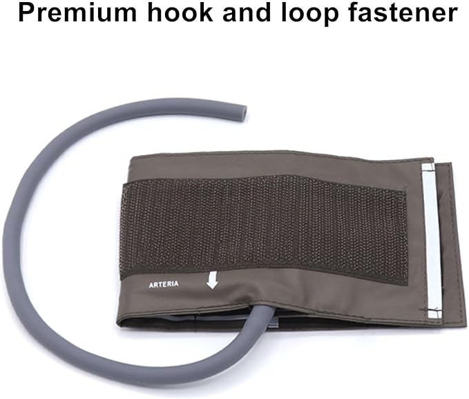Universal NIBP Cuff for Child, 14-21.5 cm Single Tube Reusable PU Brown Replacement Blood Pressure Cuff, No Connector
