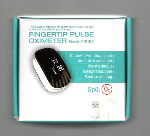 Pulse Oximeter Rechargeable with Magnetic Wireless Charging, Fingertip Pulse Oximeter SpO2 Oxygen Saturation Pulse Rate Monitor, Oximeter with Clear Backlit Display for Home Sports Travel Aviation Use