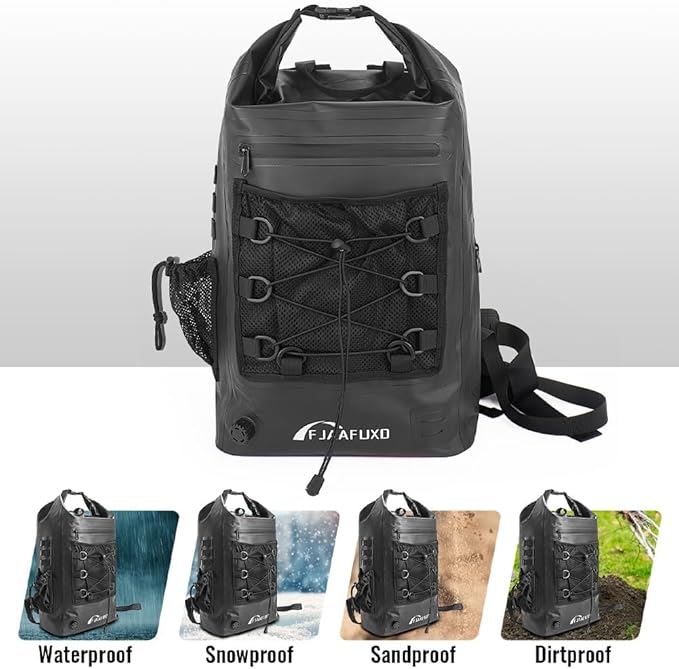 Faraday Travel Backpack Dry bag - EMP Proof Military Grade, 30L Sports Outdoor Bag - Waterproof, RFID Signal Blocking, Protect Against Tracking, Spying & Hackings for Travel/Work