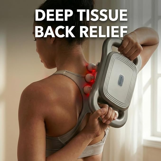 16 Head Deep Tissue Massager with Red Light Therapy, Multi Head Massage Gun, 9 Speeds & 9 Modes, Type-C Rechargeable Full Body Back Massager, Knot Buster 2.0 Muscle Massage Tool
