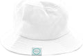 Halsa EMF Protection Hat Bucket Hat, Summer Sun Hat. White. Small/Medium Size.