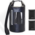 Faraday Bags Military-Grade Shield Bag 15L, Waterproof Faraday Cage with 2Pcs Faraday Pouch, Signal Blocking Faraday Dry Bag, Anti-Tracking Faraday Bags