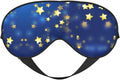 Gold Glamour Stars Sleep Mask Eye Mask with Adjustable Strap Eye Sleep Shade Cover Blocks Light for Women Men Airplane Travel Nap