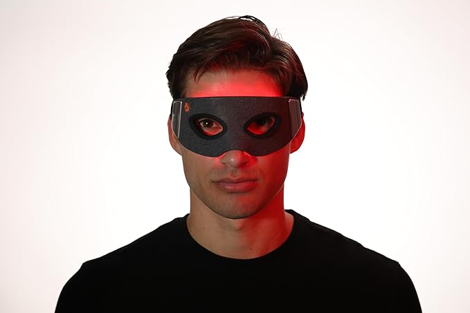 Red Light Eye Mask - Reduce Dark Circles & Wrinkles, Red Light Therapy for Under-Eye Treatment & Rejuvenation, Anti-Aging, Boost Collagen - Only 3 Minutes a Day