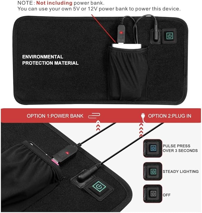 LOVTRAVEL New 660nm LED Red Light and 850nm Near Infrared Light Therapy Devices Large Pads Wearable Wrap for Pain