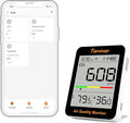 Temtop CO2 Monitor Indoor Air Quality Monitor with BLE App Connectivity, Portable CO2 Meter, CO2, Temperature, Humidity for Home, Office, or School