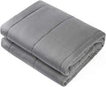 Waowoo Weighted Blanket Adult, 20lbs 60"x80" Blanket for Deeper Sleep,Material with Glass Beads(Dark Grey)