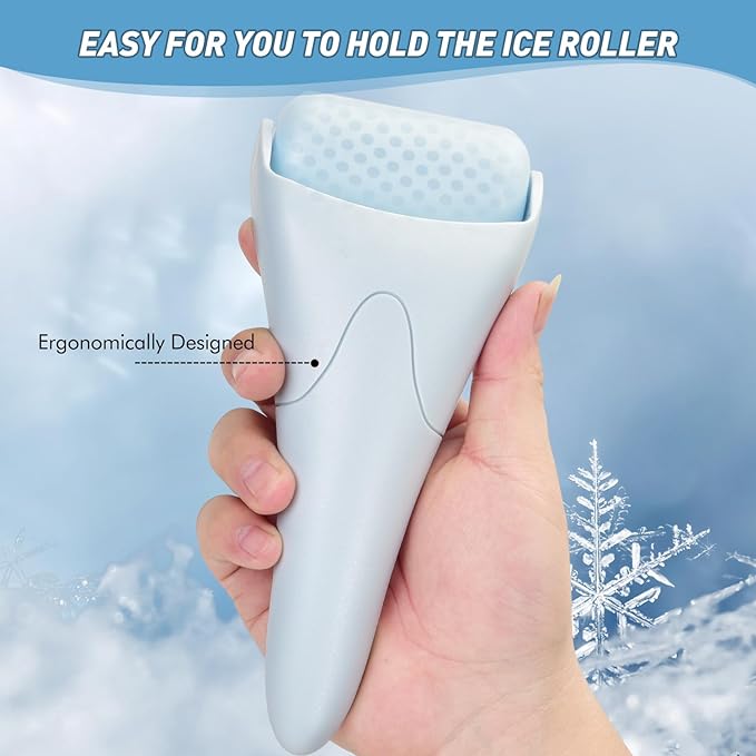 Ice Roller for Face,Eyes,Facial Massager Tool,Soothing Skin Care Tool,Cooling Skincare Device for Puffiness,At-Home Spa Gift for Women