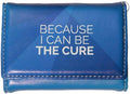 Weekly Pill Box Organizer, 8 Compartments, Portable Travel Pill Case, Folding Cover to Hold Medication, Supplements - Inspirational Blue