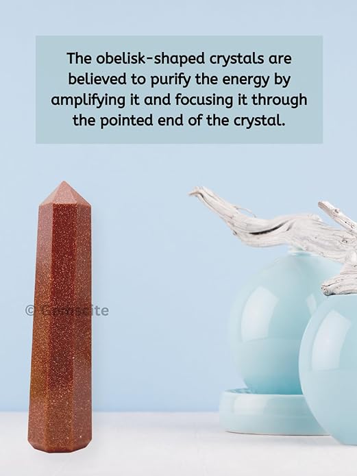 WholesaleGemShop 3 Inch Gemstones Obelisk Tower Jumbo Facet Aura Rock Crystal Natural Polished Earth Wand Spirit