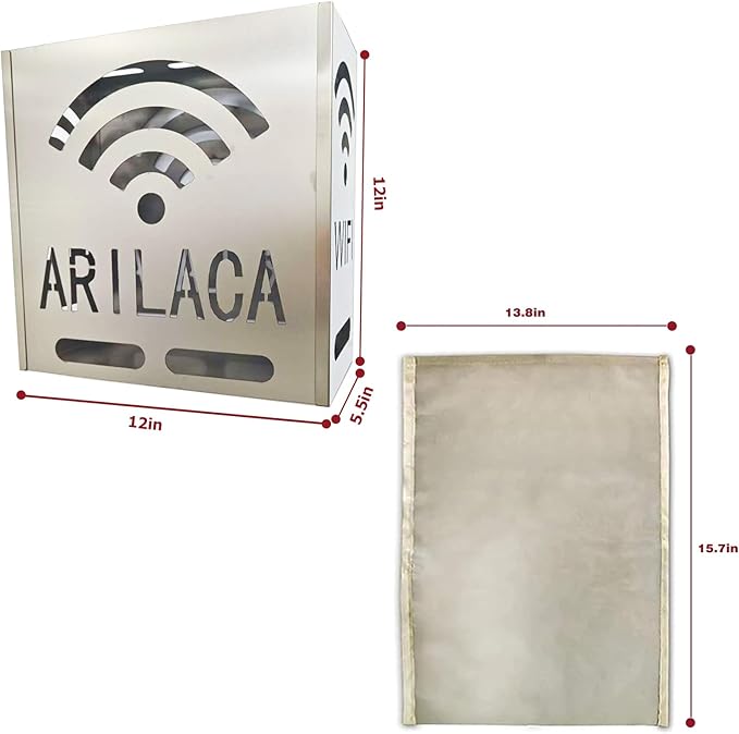 Large WiFi Router Cover Shielding E m f Blocker for WiFi Router Box E m f Faraday Cage E M f Blocker for Home E m f Shield Large Faraday Bags EMP Proof Blocks 5G About 90% E m f Protection