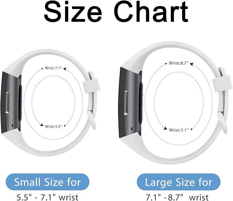 Vancle Bands for Fitbit Charge 4 Bands/Fitbit Charge 3 Bands Women Men[4 PACK], Classic Soft Replacement Sport Straps Wristbands for Fitbit Charge 4 / Charge 3 Fitness & Health Tracker