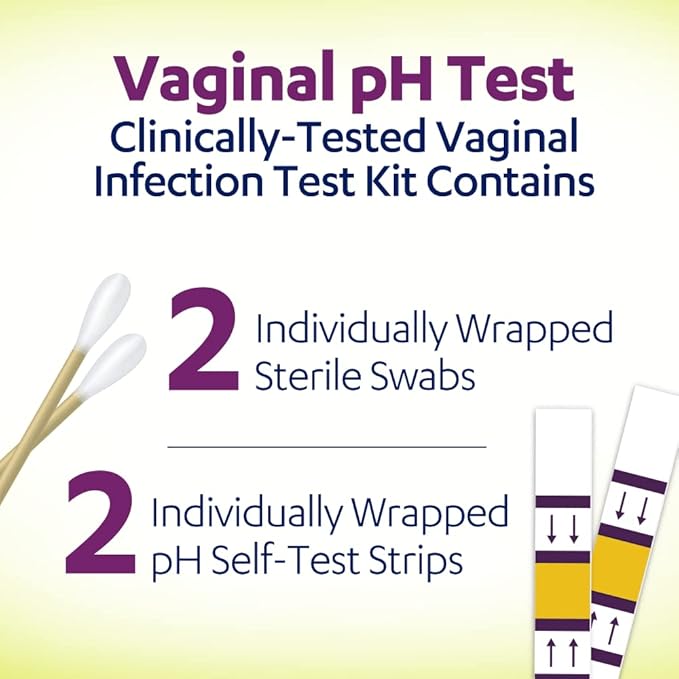 AZO Vaginal pH Test Kit, Clinically-Tested Vaginal Infection Test Kit, FSA/HSA Eligible, Fast & Accurate Results, from The #1 Most Trusted Urinary Health Brand, 2 Self-Tests