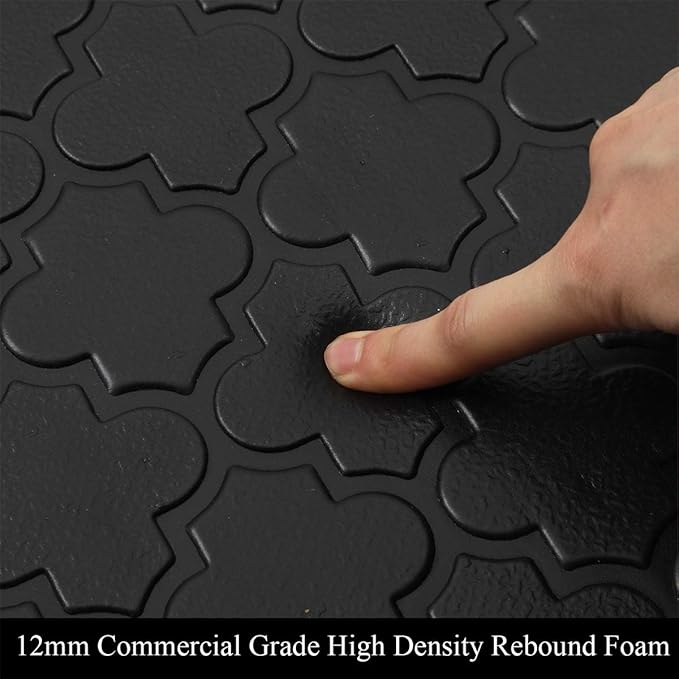 HEBE Kitchen Mat Cushioned Anti Fatigue Kitchen Floor Mat Runner 20"x60" Non Slip Kitchen Mats for Floor Waterproof Kitchen Rugs and Mats Comfort Mat for Standing Desk,Sink,Laundry