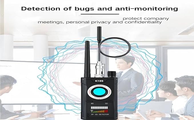 SALAN Hidden Camera Detector, RF Signal Scanner & GPS Tracker Finder, Portable Anti Spy Device for Hotel, Travel, Car, Home and Office