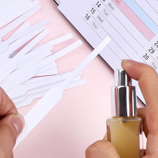 600 Perfume Test Strips White Perfume Paper Strips Premium Fragrance Test Strips for scents (SAERW45346379YTR)