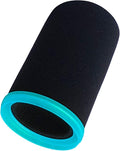 SM7b Foam Cover for Shuer SM7B, MV7 POP Filter RK345 Replacement, Windscreen with Colored Retaining O-Ring Identified Seat (Cyan)