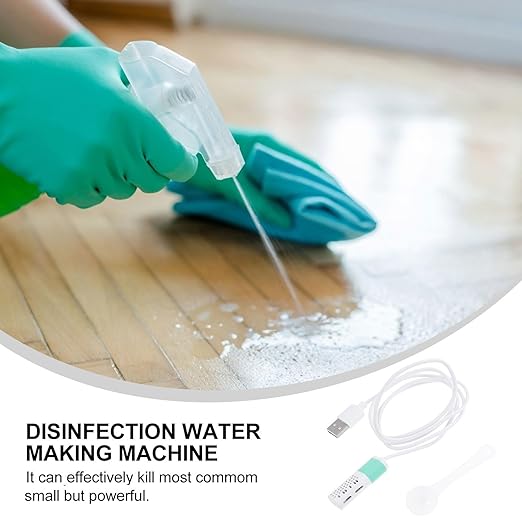 8 Pcs DIY Sodium Hypochlorite Generator,Electrolytic Sodium Hypochlorite Maker,Portable Hypochlorous Acid Generator,Multi-Purpose Cleaning Supplies for Travel Home