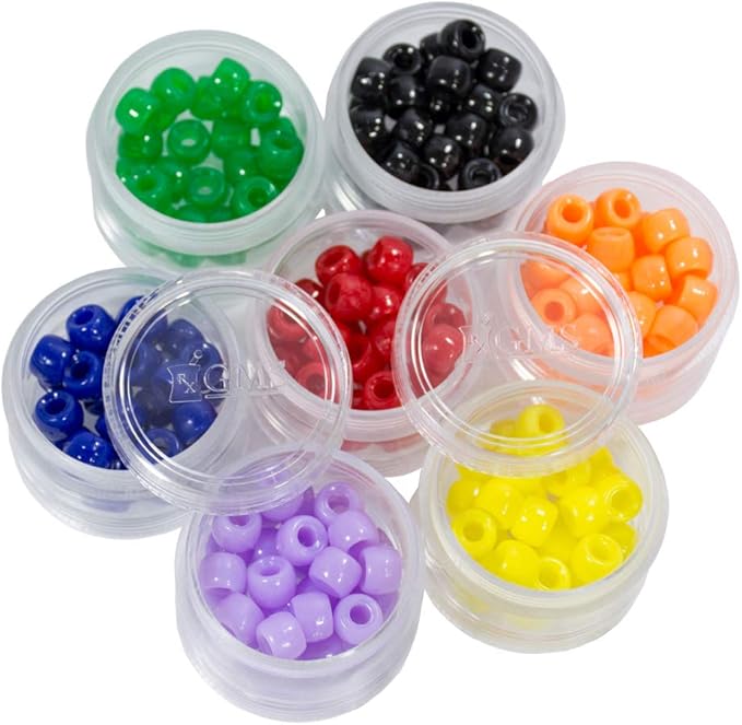 GMS Small 7 Day Stack-able Pill Organizer Case for Medication, Vitamins, and Supplements with 7 Lids - one for Each Portable and Removable Container (Clear)