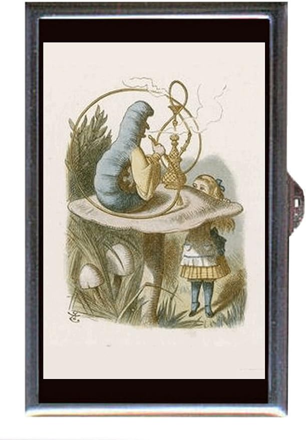 Alice in Wonderland Tenniel Hookah Mushroom Color Decorative Pill Box