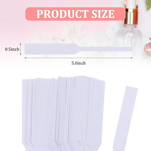 600 Perfume Test Strips White Perfume Paper Strips Premium Fragrance Test Strips for scents (SAERW45346379YTR)