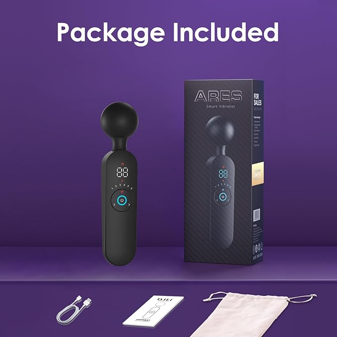 Portable Cordless Handheld Massager – Water-Resistant, Smart Heating, USB Rechargeable, Whisper Quiet,6 Speed Levels,12 Vibration Modes for Full-Body Relaxation & Fatigue Relief