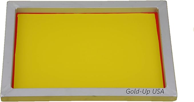 Aluminum Screen Printing Screens, Size 10 x 14 Inch Pre-Stretched Silk Screen Frame (305 Yellow Mesh)