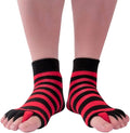 Women Toe Separator Socks Toeless Foot Alignment Socks for Yoga GYM Massage Pain Relief Improves Circulation Stretchy