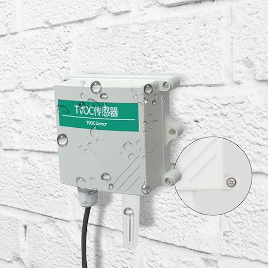 Taidacent Air Quality Sensor TVOC Detector Volatile Organic Compounds Monitor VOC Meter 4-20mA 0-5V /10V Modbus Wall Mounted (4-20mA)