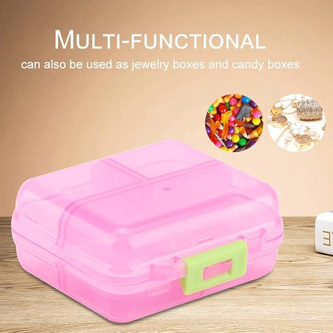 7 Grids Weekly Pill Box Portable Medicine Storage Box Foldable Drug Case Tablet Organizer for Travel ()