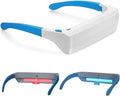 670nm Red Light Therapy Glasses for Eye Comfort & Visual Wellness – 2-in-1 Wearable Red & Blue Light Therapy Glasses, UV-Free, for Good Sleep, Energy & Focus