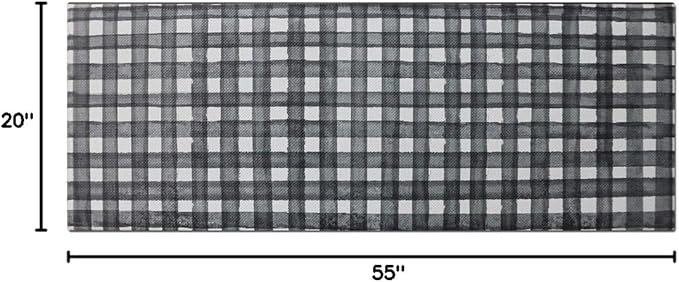 J&V TEXTILES 20" x 55" Comfort Collection Kitchen Anti-Fatigue Runner Mat (Buffalo)