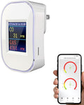 WiFi Carbon Monoxide & Natural Gas Detector Plug-in, 2-in-1 Gas and Carbon Monoxide Detector, Smart CO Detector Plug in & Combustible Gas Leak Detector for Home, RV, Kitchen – Supports 2.4 GHz WiFi
