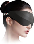 Sleep Mask for Side Sleeper Women Men, EVA BELLE Eye Mask for Sleeping Light Blocking, 3D Sleeping Mask Blackout, Soft Breathable Eye Shade Cover with Adjustable Elastic Strap for Travel Home Nap Rest