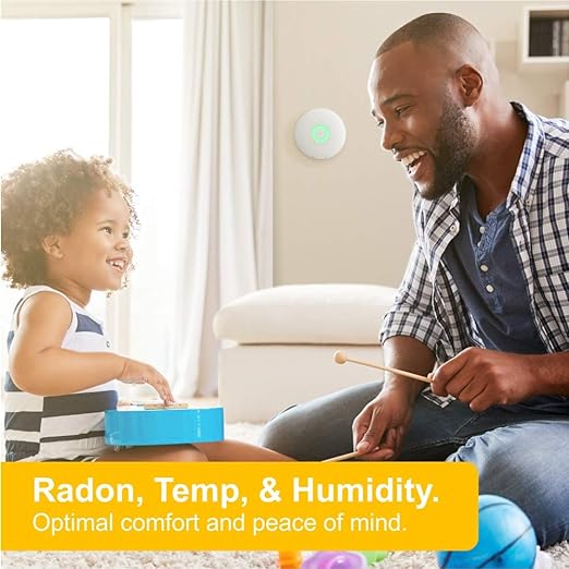 Airthings 2950 Wave Radon – Smart radon detector with humidity and temperature gauge. Accurate and user-friendly, wireless