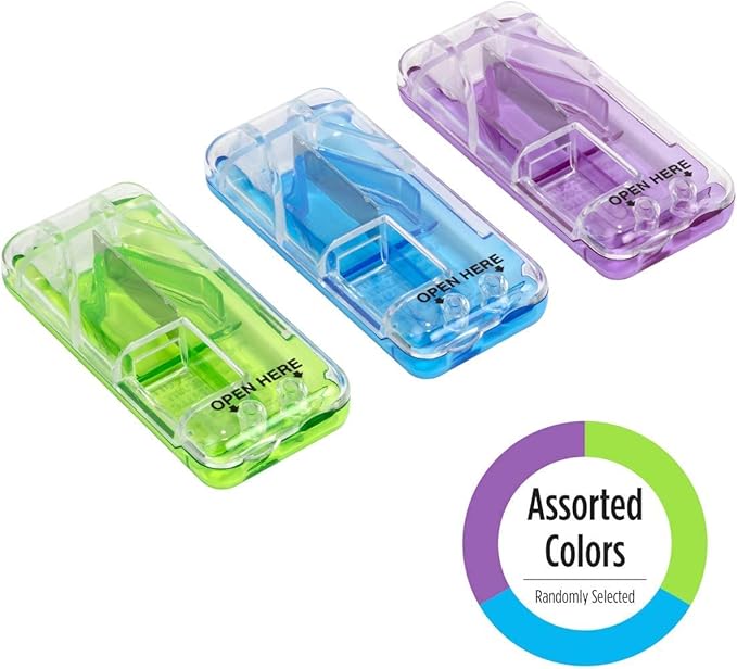 EZY DOSE Pill Cutter, Splitter, Dispenser with 7-Day Pill Organizer, Vitamin Planner, and Medicine Box