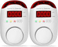 2 Packs Gas & Carbon Monoxide Detectors - Plug in Carbon Monoxide Detector & Propane, Natural Gas Detector, CO Monitor Alarm & Explosive Gas Detector Alarm for Home,RV